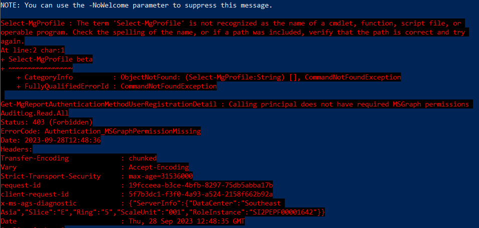 Solved: Getting status of user without MFA with PowerShell | Experts ...