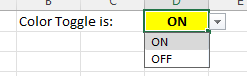 Creating An On/Off Switch For Conditional Formatting In Excel | Experts ...