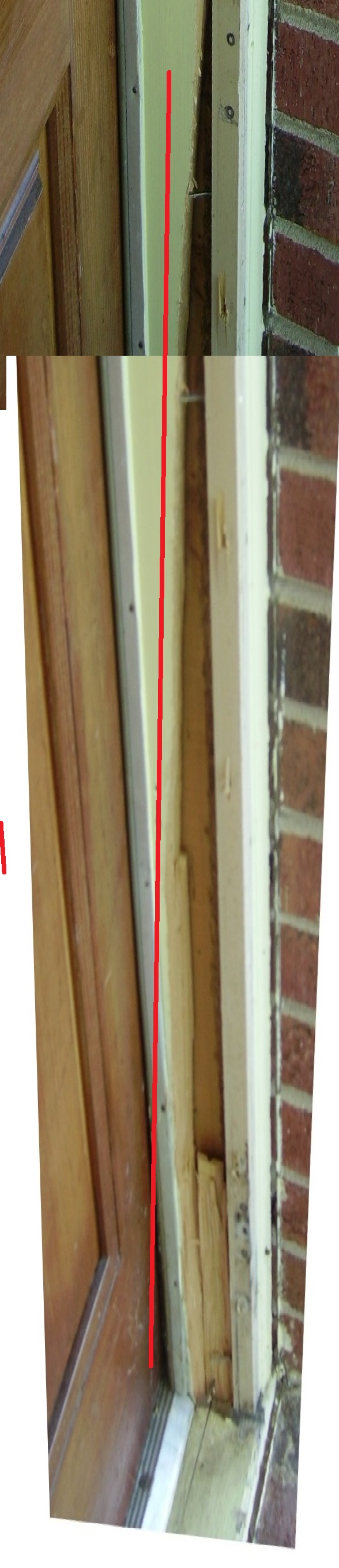 Solved Damage to bottom of door frame on the hinge side. Experts