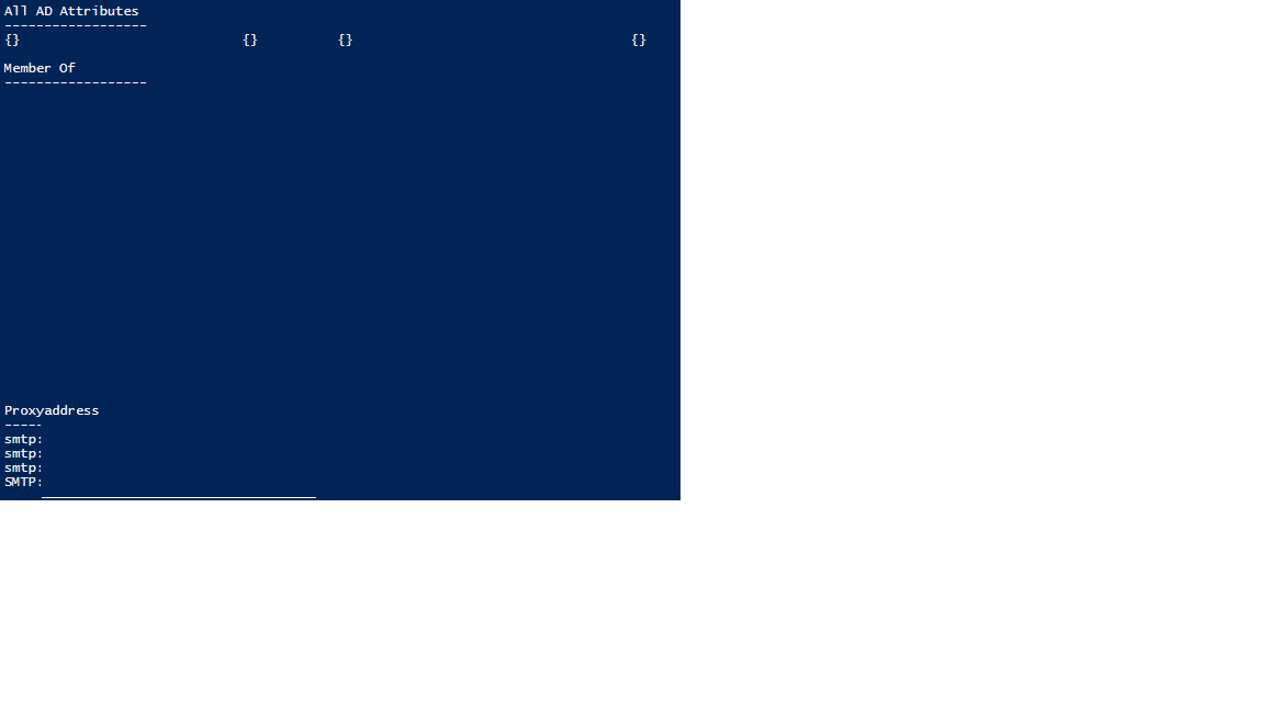 Unexpected Powershell Output | Experts Exchange