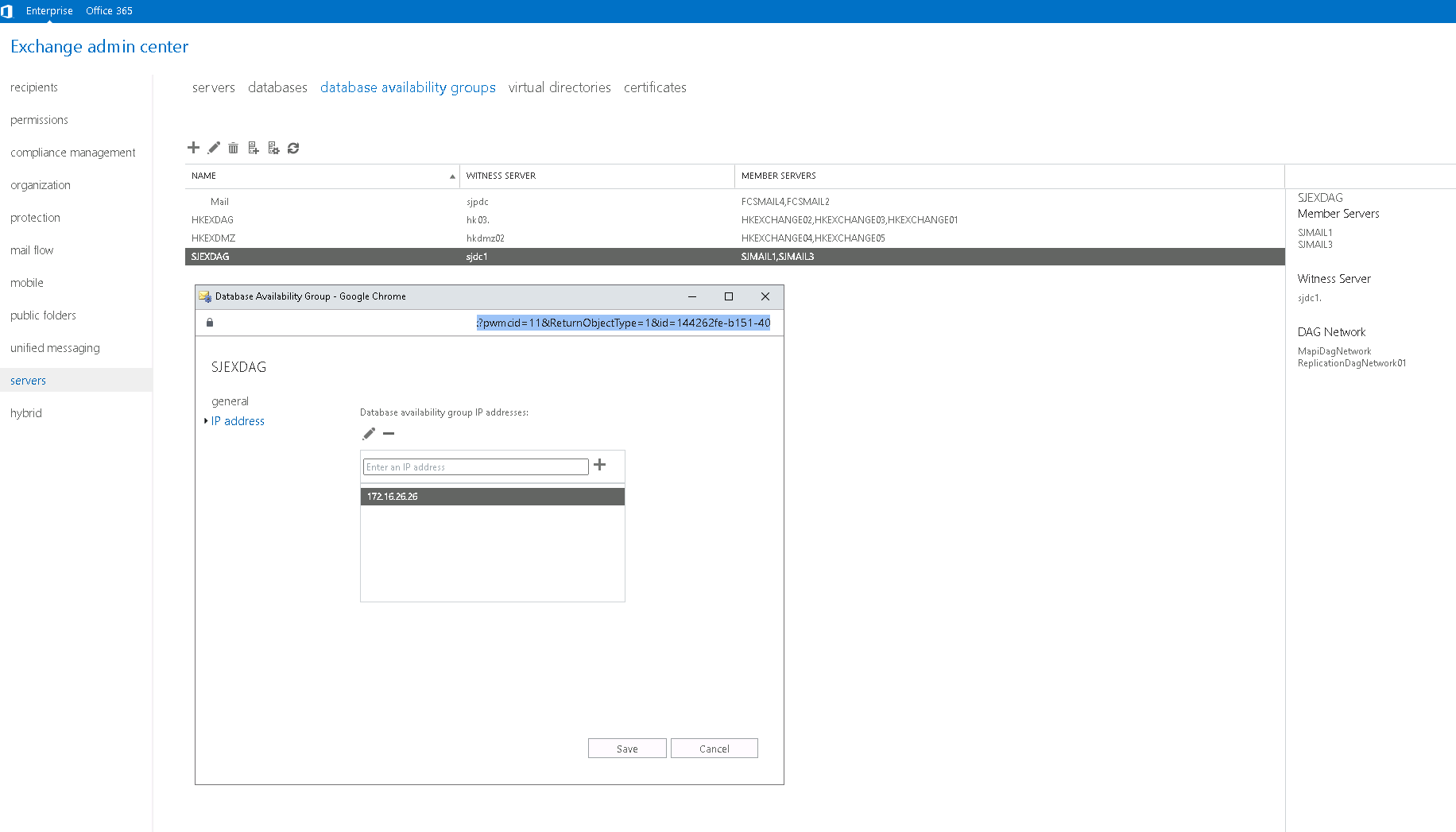Solved: Exchange DAG IP does not appear in Exchange member server ...