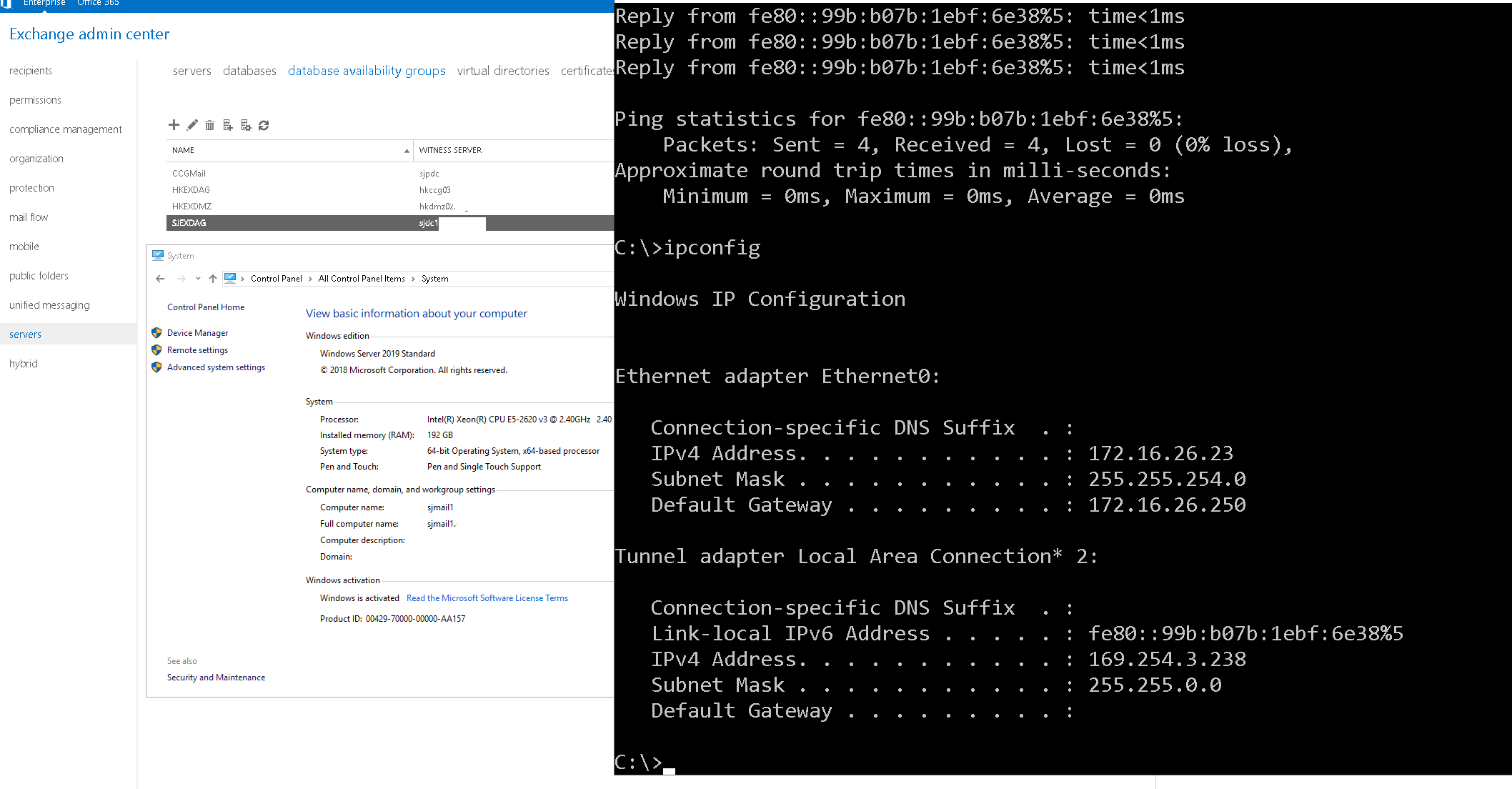 Solved: Exchange DAG IP does not appear in Exchange member server ...