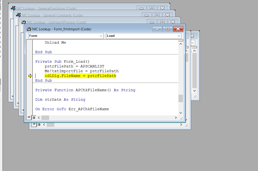 Solved: access database has debug issue | Experts Exchange