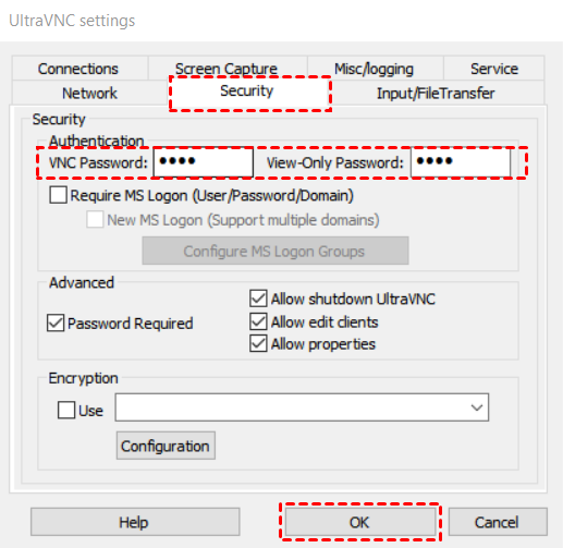 Solved: UltraVNC Authentication issue | Experts Exchange