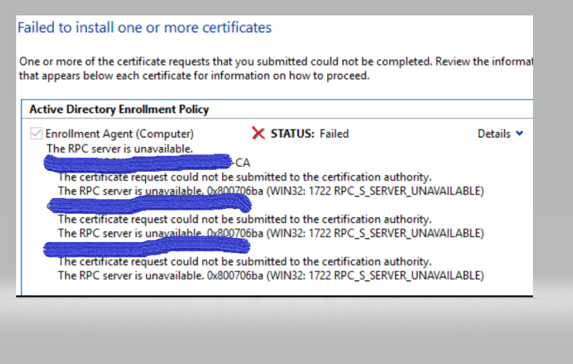 Solved: Certification template issue | Experts Exchange