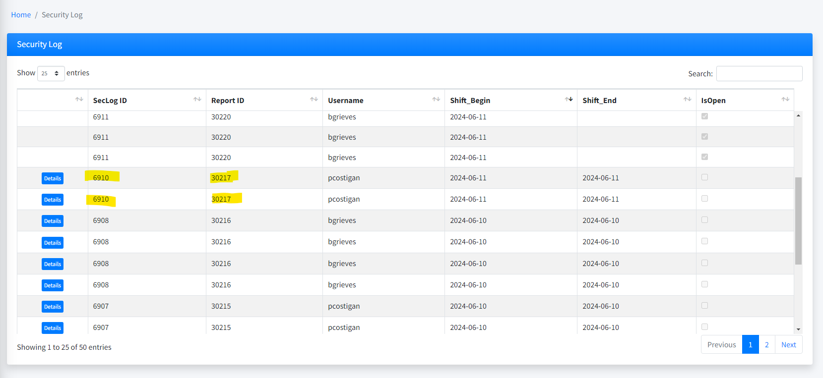 Solved: .NET 8 MVC SQL master/detail dataTable issues | Experts Exchange