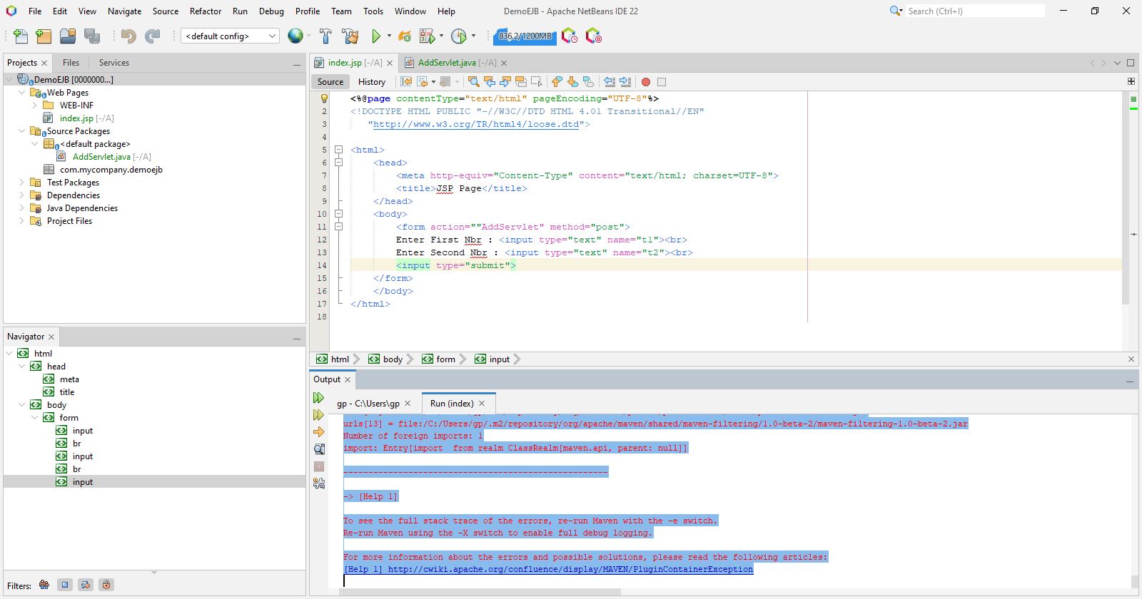 Solved: net beans servlet project error | Experts Exchange