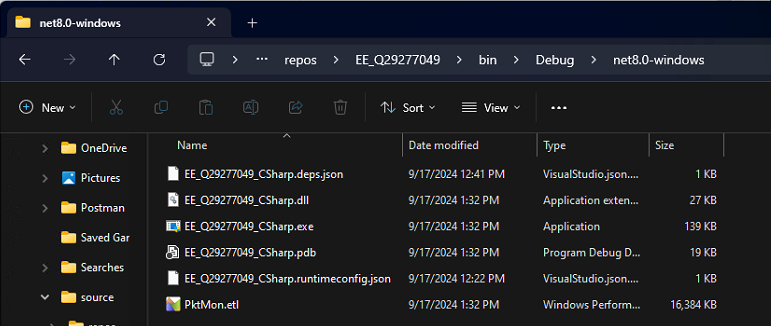 Solved: CMD from VB.net - I can't run pktmon commands | Experts Exchange