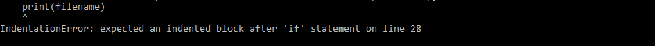 Solved: Error after adding print line in script | Experts Exchange