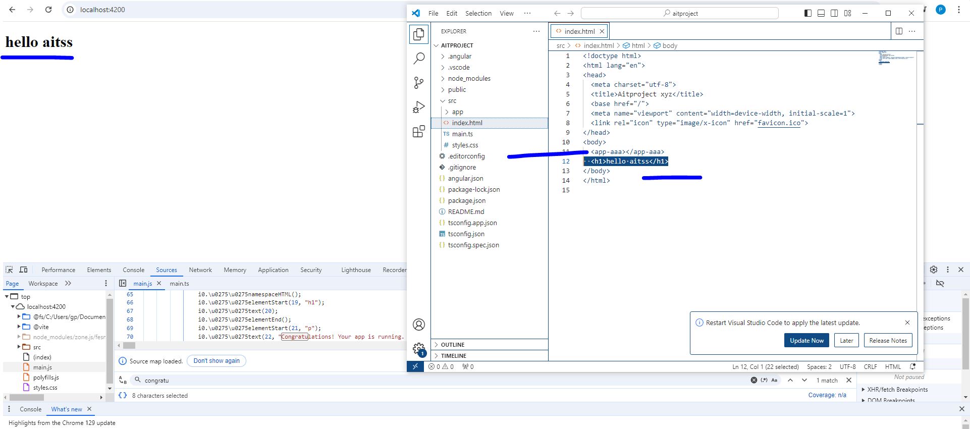 Solved: app root missing still angular page loads | Experts Exchange