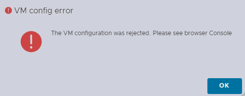 Solved: Error when building first VM in ESXi 8 | Experts Exchange