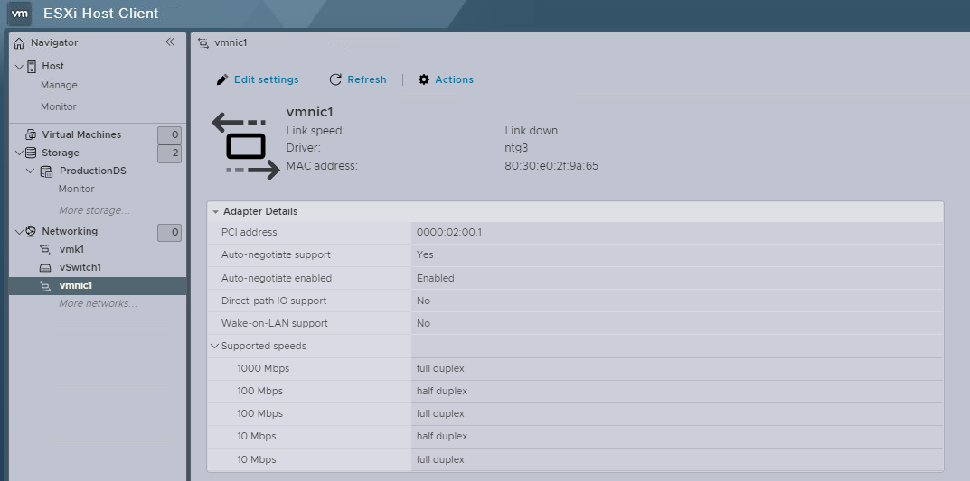 Solved: Error when building first VM in ESXi 8 | Experts Exchange