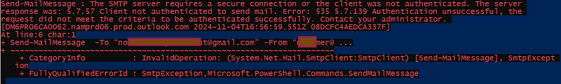 Solved: email settings for vendor and powershell command | Experts Exchange