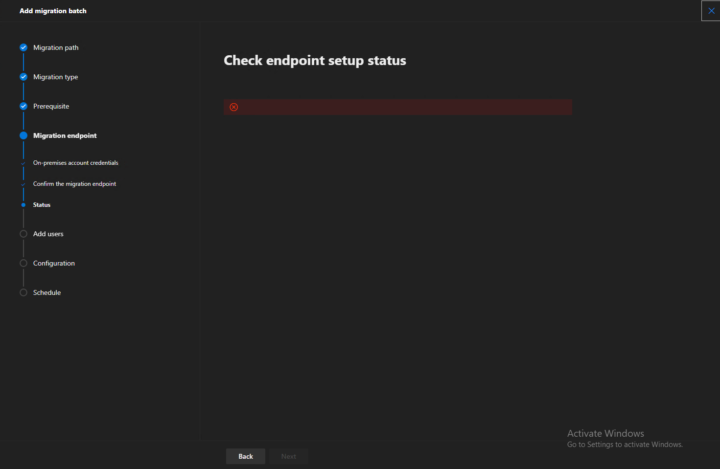 How do i troubleshoot a red box on exchange online migration | Experts ...