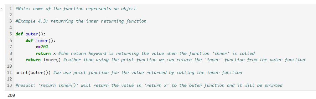 Solved: Nest function and closure in python | Experts Exchange