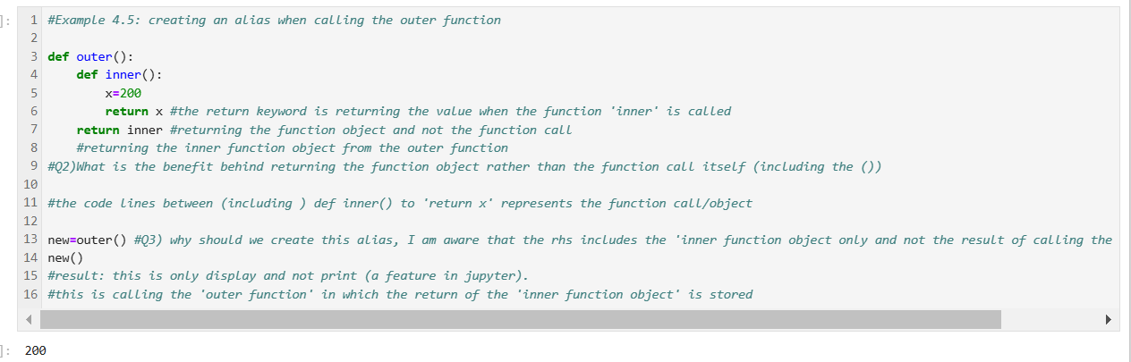 Solved: Nest function and closure in python | Experts Exchange