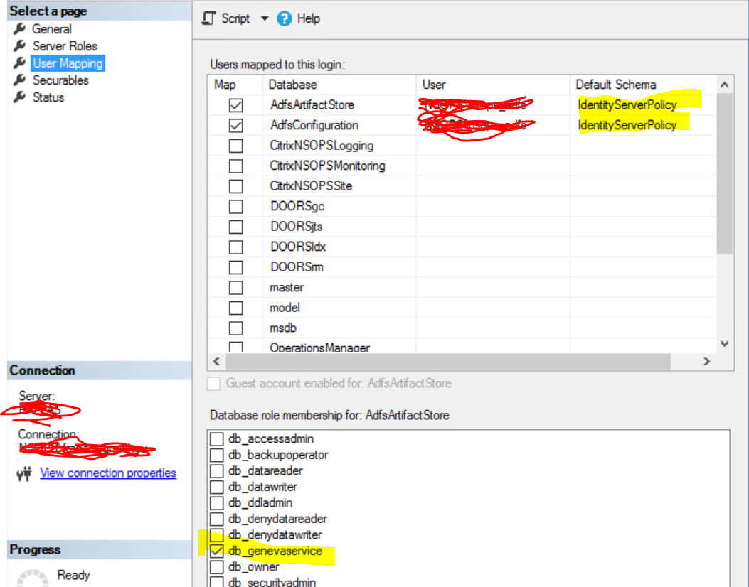 Issue to raise an ADFS Farm Level (external SQL Server) | Experts Exchange