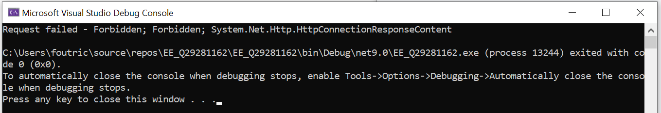 error richdocuments... Solved: Why does curl work, and c# doesn't | Experts Exchange