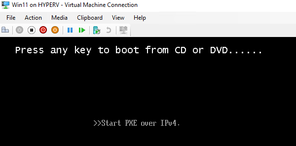 Solved: Windows 11 VM fails to display Setup menu | Experts Exchange