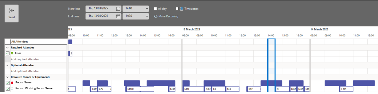 Solved: Room resource scheduling assistant details missing | Experts ...