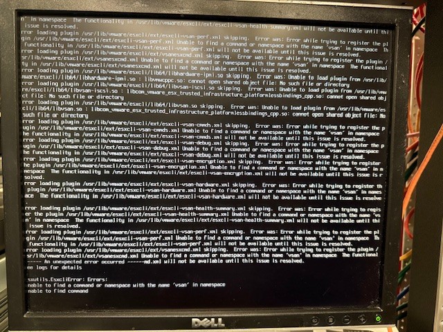 Solved: Error trying to load 8.0.3 ESXi | Experts Exchange