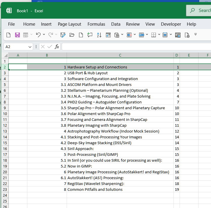 Solved: Creating a Comments Matrix (MS Word to MS Excel) | Experts Exchange