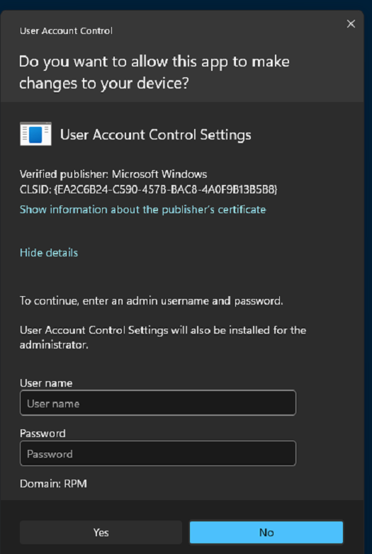 Windows 10/11 workstations will not allow standard user to admin user ...