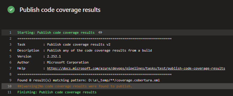Setting up Code Coverage data in Azure DevOps Pipeline, C# .NET 9 ...