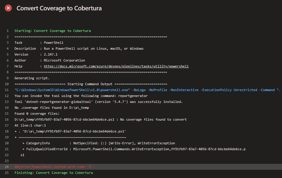 Setting up Code Coverage data in Azure DevOps Pipeline, C# .NET 9 ...