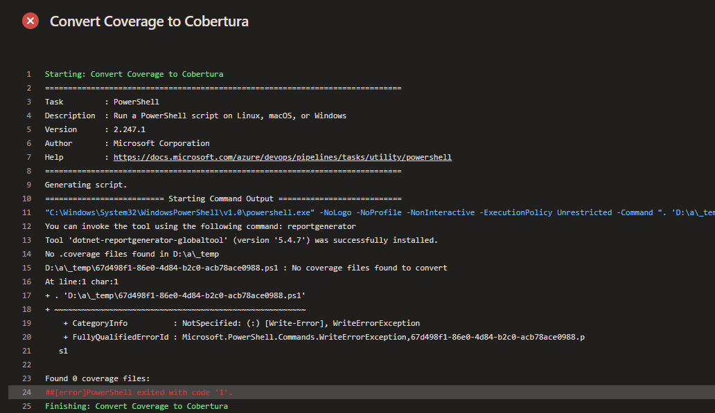 Setting up Code Coverage data in Azure DevOps Pipeline, C# .NET 9 ...