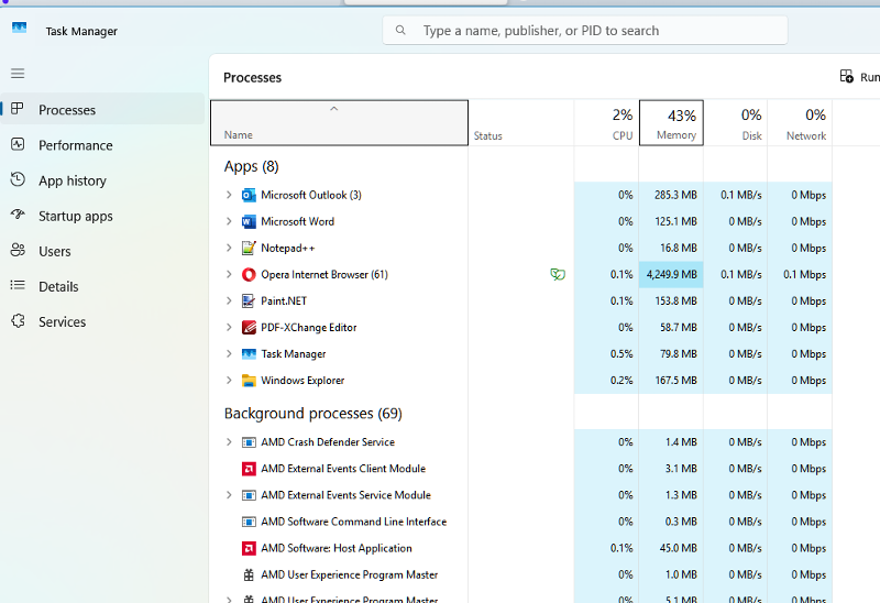 running out of memory to complete tasks of saving word and excel files ...