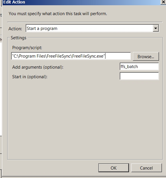 Solved: Batch file issue with Windows Scheduled Tasks | Experts Exchange