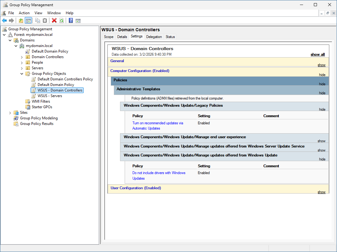 Installing, Configuring and managing WSUS in Windows Server 2025 ...