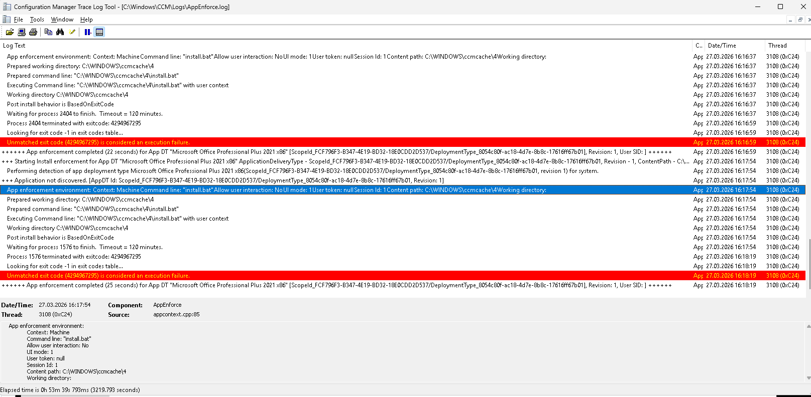 Solved: office install 2021 - MECM error | Experts Exchange